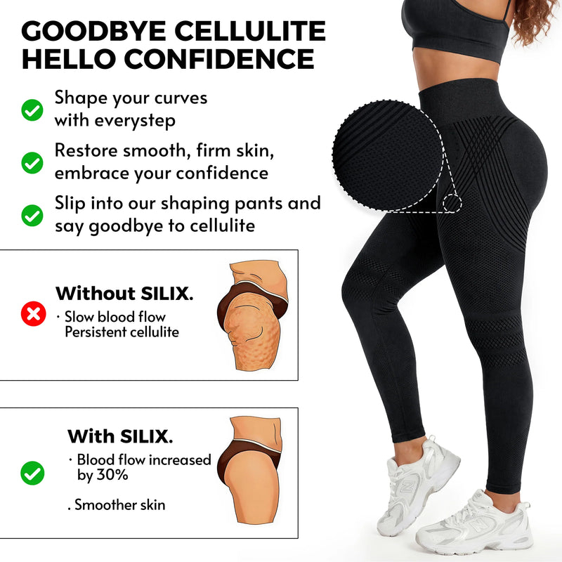 3D Sculpt High-Waist Seamless Leggings