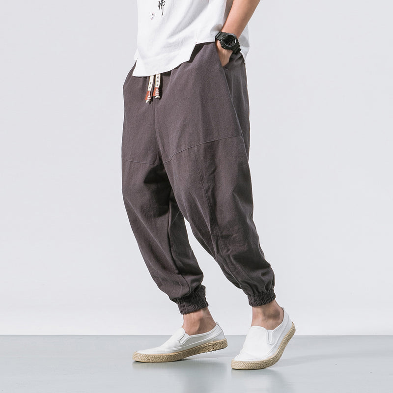 Yutori Relaxed Linen Blend Trousers