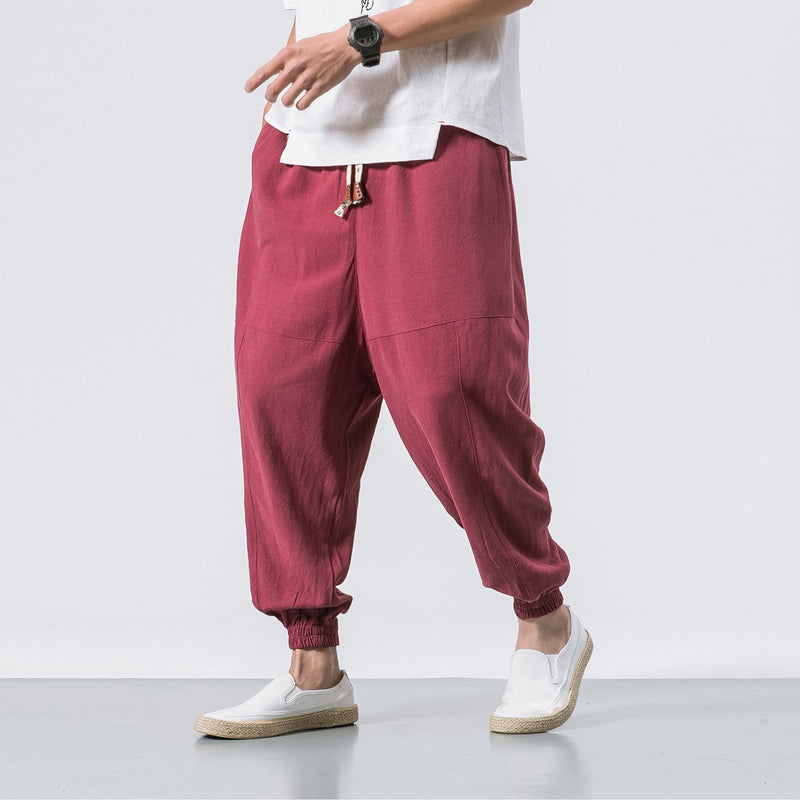 Yutori Relaxed Linen Blend Trousers
