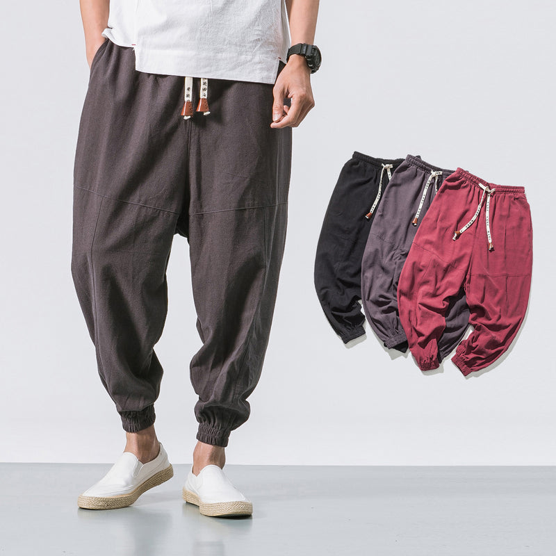 Yutori Relaxed Linen Blend Trousers