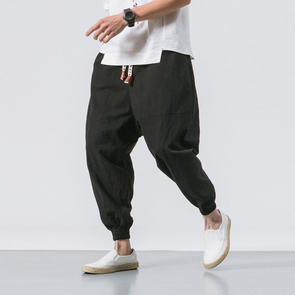 Yutori Relaxed Linen Blend Trousers
