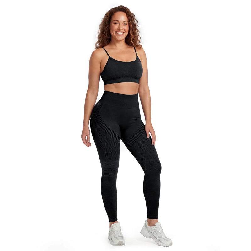 3D Sculpt High-Waist Seamless Leggings