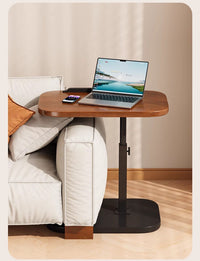 C-Shaped Flip Sofa Side End Table Coffee Laptop Table Living Room Bedroom